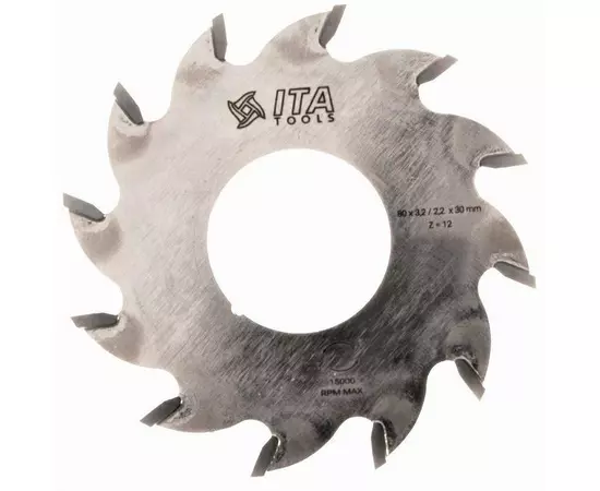 Диск пильный Saw blade D= 80 F= 30 Z= 12 K/P=3,2/2,2 R Poz. BIMATIC Ita Tools, фото  | SNABZHENIE.com.ua