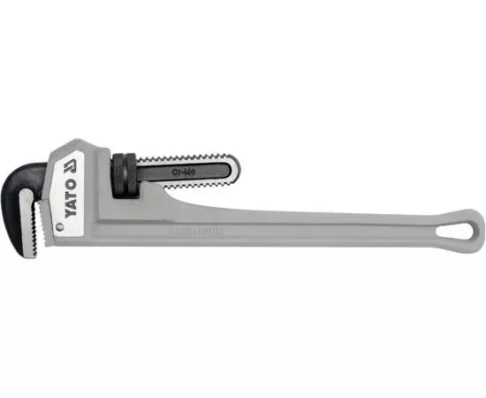 Ключ трубний прямий YATO: 450 мм (18"), max Ø= 2,5" (63mm), алюмінієвий [2/10], фото  | SNABZHENIE.com.ua