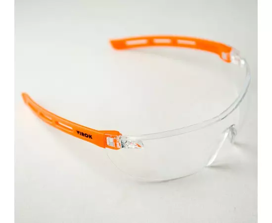 Окуляри захисні VIROK полікар+пласт,прозорі ,покриття від запотівання та подряпин,відкриті (72), фото  | SNABZHENIE.com.ua