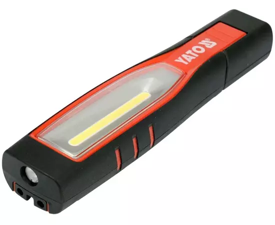 Лампа світлодіодна для майстерні YATO; 3.7 В акумулят. Li-Ion, 4 режими, 2 гачки, заряд.USB пристрій, фото  | SNABZHENIE.com.ua