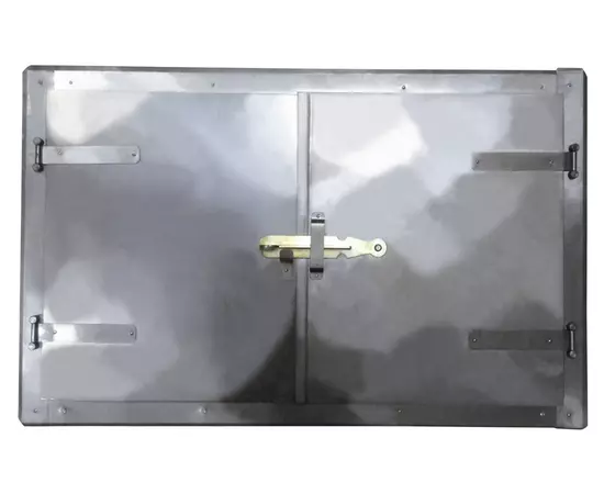 Дверця пічна ГОСПОДАР 776х490 мм чорний метал 92-0361, фото  | SNABZHENIE.com.ua