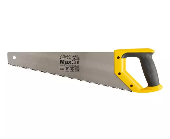 Ножовка столярная MASTERTOOL 400 мм 7TPI MAX CUT каленый зуб 3-D заточка полированная 14-2040, фото  | SNABZHENIE.com.ua