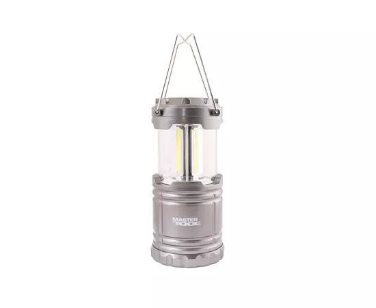 Ліхтар розсувний для кемпінгу MASTERTOOL 180х86 мм COB LED 3xAA ABS 94-0803, фото  | SNABZHENIE.com.ua