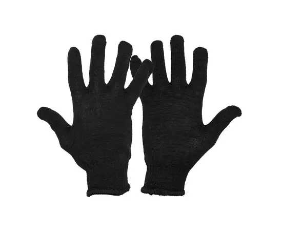 Перчатки трикотажные MASTERTOOL УНИВЕРСАЛ 70% хлопок/30% полиэстер 10 класс 2 нити 32 гр черные 83-0325, фото  | SNABZHENIE.com.ua