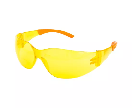 Очки открытые MASTERTOOL GTS боковая защита мягкие заушники желтые 82-0058, фото  | SNABZHENIE.com.ua