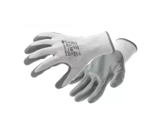 HOEGERT Перчатки рабочие GLAN с нитриловым покрытием W, 12 пар, фото  | SNABZHENIE.com.ua