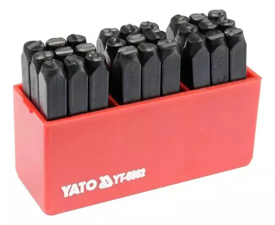 Клейма буквенные 27 пр., 6 мм, YATO (YT-6862), фото  | SNABZHENIE.com.ua