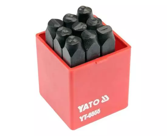 Клейма цифровые 9 пр., 8 мм YATO (YT-6855), фото  | SNABZHENIE.com.ua