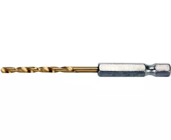 Сверло по металлу 3 мм, HSS, титановое покрытие, хвостовик 1/4, 81 мм YATO (YT-44754), фото  | SNABZHENIE.com.ua