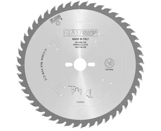 Пила дисковая 254 x 30 мм, Z 48 универсальная, для продольного и поперечного пиления CMT (294.048.10M), фото  | SNABZHENIE.com.ua