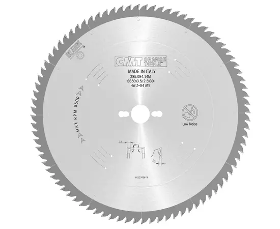 Пила дискова 350 x 35 мм, Z 108 для чистового поперечного пиляння CMT (294.072.22M), фото  | SNABZHENIE.com.ua
