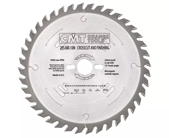 Пила дискова 550 х 30 мм, Z 96 універсальна, для поздовжнього та поперечного пиляння CMT (285.096.22M), фото  | SNABZHENIE.com.ua