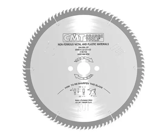 Пильный диск 500 х 30 мм, Z 120 по цветным металлам и пластикам CMT (284.120.20M), фото  | SNABZHENIE.com.ua