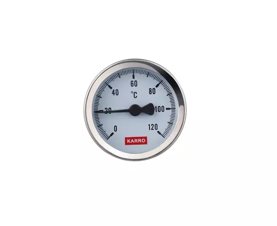 Термометр Karro 1/2" 50 мм 120°С KR-1039, фото  | SNABZHENIE.com.ua