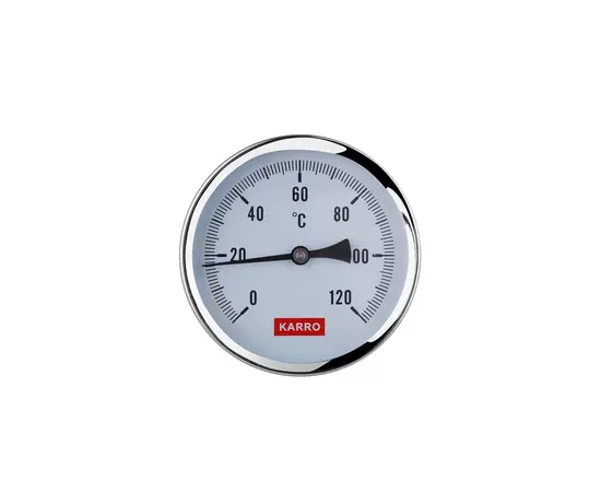 Термометр Karro 1/2" 80 мм 120°С KR-1039, фото  | SNABZHENIE.com.ua