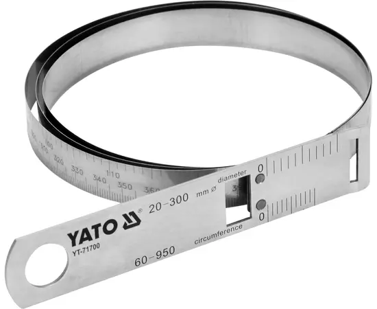 Циркометр для круга 60 - 950 мм и диаметра 20 - 300 мм с метр. и дюйм. шкалами, стальной YATO (YT-71700), фото  | SNABZHENIE.com.ua