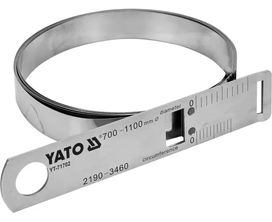 Циркометр для круга 2190 - 3460 мм и диамет. 700 - 1100 мм с метр. и дюйм. шкалами, стальной YATO (YT-71702), фото  | SNABZHENIE.com.ua