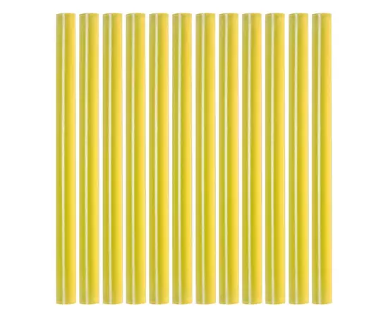 Стрижні клейові жовті: діаметр 7,2 мм, довжина 100 мм, уп. 12 шт. YATO (YT-82445), фото  | SNABZHENIE.com.ua