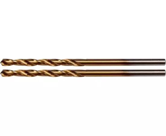 Сверла по металлу титановые HSS-TIN, диаметр 2,5 мм, длина 57/30 мм, 2 шт YATO (YT-44633), фото  | SNABZHENIE.com.ua