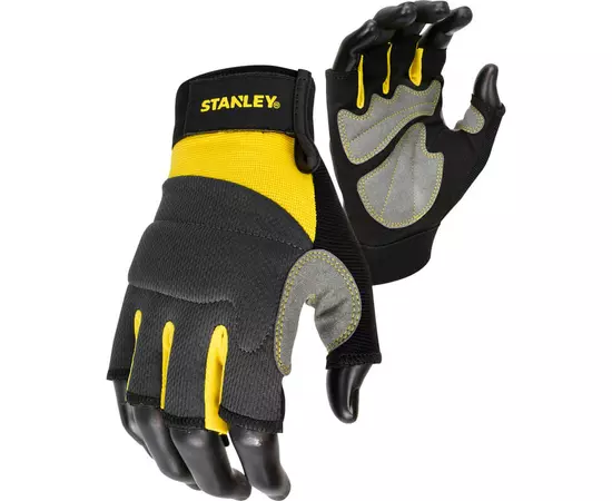 Перчатки Stanley универсальные, открытые, с дополнительными накладками на ладони STANLEY SY640L, фото  | SNABZHENIE.com.ua