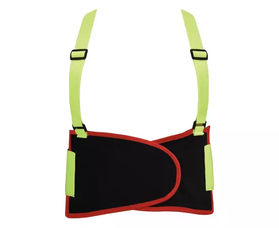 Пояс для поддержки спины эластичный с увеличенной видимостью (зеленый), 125 х 20 см, размер XL YATO, фото  | SNABZHENIE.com.ua