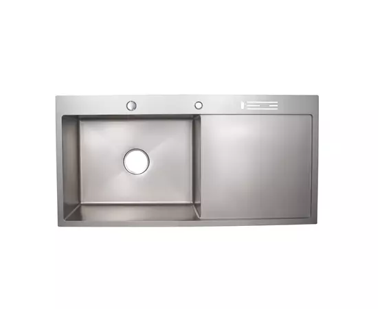 Кухонная мойка Lidz LH10050B 3.0/1.0 мм Brush (LIDZLH10050BBRU3010) cо встроенным держателем для ножей, фото  | SNABZHENIE.com.ua
