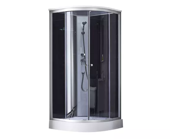 Lidz 4мм стеклянная дверь тонированная Gray TANI SB90x90.LOW.GR, фото  | SNABZHENIE.com.ua