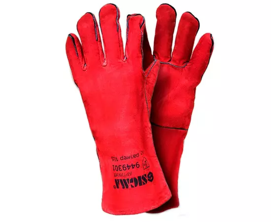 Перчатки краги сварщика (красные) SIGMA (9449301), фото  | SNABZHENIE.com.ua