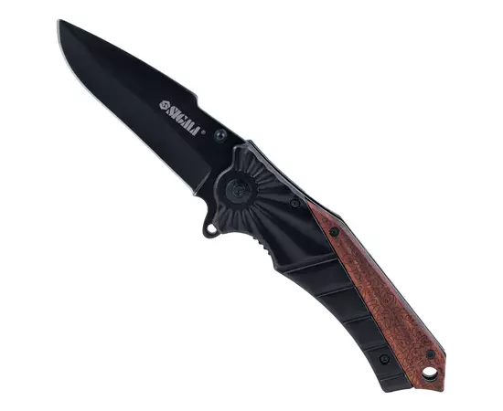 Нож раскладной 120мм (рукоятка комбинированная, металл-дерево) SIGMA (4375801), фото  | SNABZHENIE.com.ua
