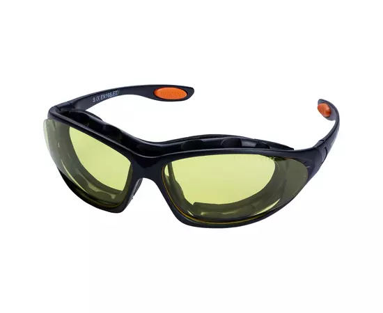 Набор очки защитные с обтюратором и сменными дужками Super Zoom anti-scratch, anti-fog (янтарь) SIGMA (9410921), фото  | SNABZHENIE.com.ua