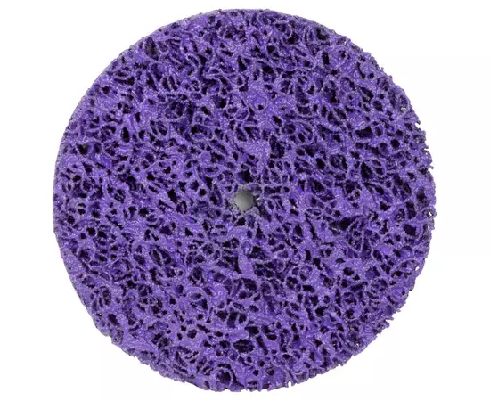 Круг зачистной из нетканого абразива (коралл) ?125мм без держателя фиолетовый жесткий SIGMA (9175681), фото  | SNABZHENIE.com.ua