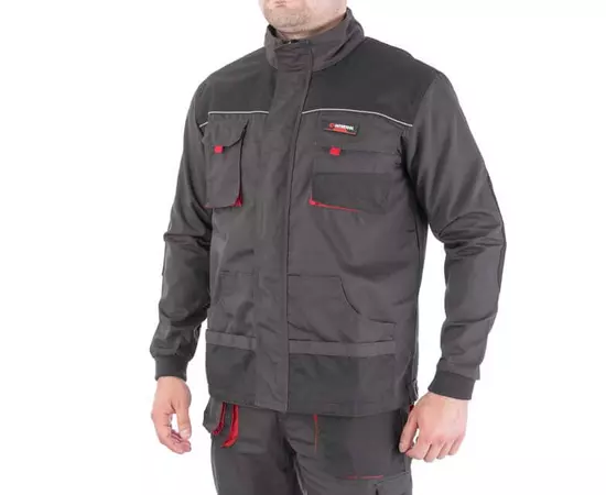 Куртка рабочая 80 % полиэстер, 20 % хлопок, плотность 260 г/м2, S INTERTOOL SP-3001, фото  | SNABZHENIE.com.ua