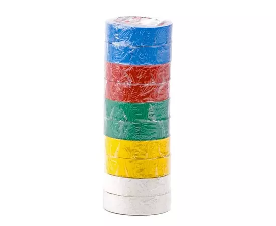 Стрічка ізоляційна 0,15 мм x 17 мм x 10 м кольорова INTERTOOL IT-0014, фото  | SNABZHENIE.com.ua