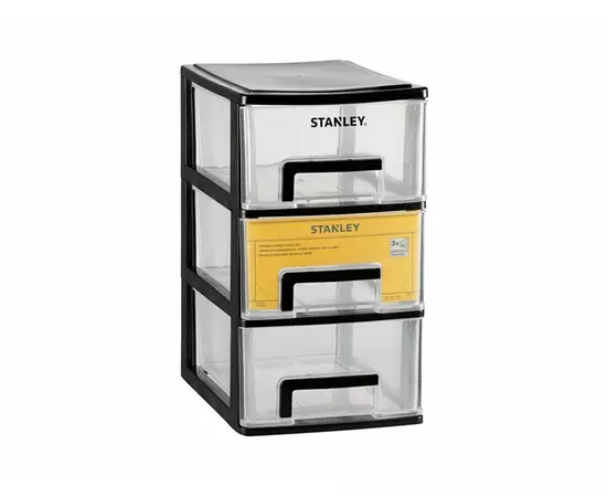 Ящик STANLEY ESSENTIAL M вертикальний з 3 висувними секціями, пластмасовий, 24 x 17 x 30 см, фото  | SNABZHENIE.com.ua