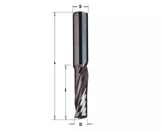 Фреза із твердого сплаву спіральна верхній різ 12 x 32 x 83 мм, хвостовик 12 мм CMT (198.120.11), фото  | SNABZHENIE.com.ua