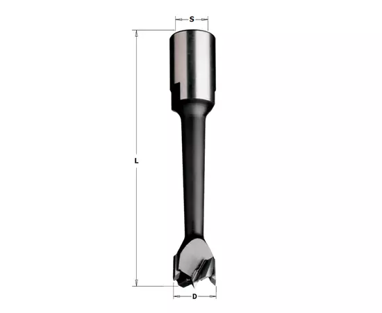 Фреза довбальна та свердлильна для пазовних верстатів 18 x 100 мм, хвостовик M12x1 мм CMT (164.180.11), фото  | SNABZHENIE.com.ua