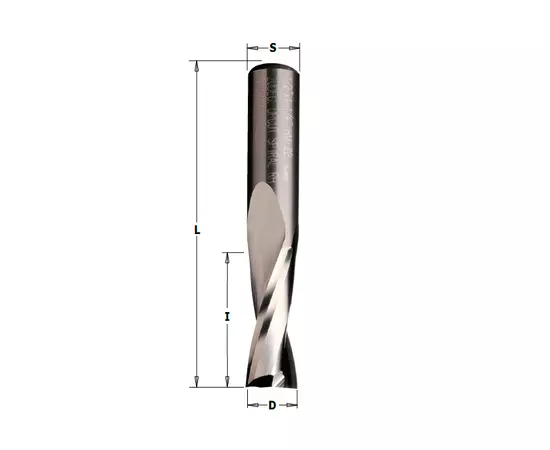 Фреза из твердого сплава спиральная верхний рез 3 x 12 x 50 мм, хвостовик 3 мм CMT (191.030.11), фото  | SNABZHENIE.com.ua