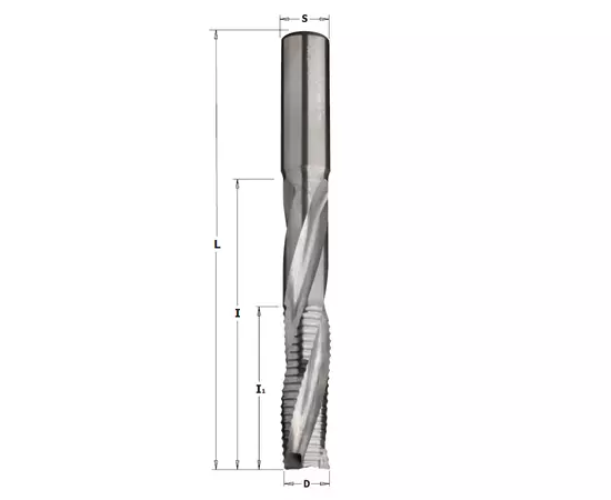 Фреза из твердого сплава спиральная верхний рез для паза под замок 14 x 95 x 150 мм, хвостовик 14 мм CMT (195.142.11), фото  | SNABZHENIE.com.ua