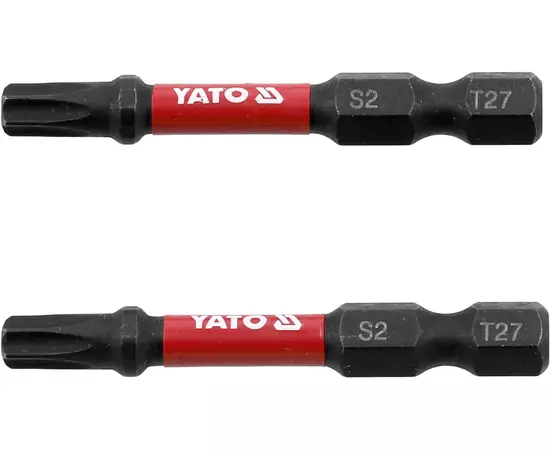 Насадка викруткова ударна YATO; "TORX" T27 х 50 мм. шпиндель 6-гран- 1/4", 2 шт.[10], фото  | SNABZHENIE.com.ua