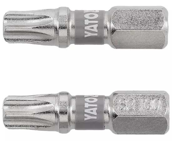 Насадка викруткова YATO; "TORX" T30 х 25 мм. шпиндель 6-гран- 1/4", покрита нікелем, 2 шт.[10], фото  | SNABZHENIE.com.ua