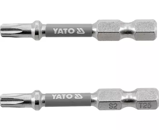 Насадка викруткова YATO; "TORX" T25 х 50 мм. шпиндель 6-гран- 1/4", покрита нікелем, 2 шт.[10], фото  | SNABZHENIE.com.ua