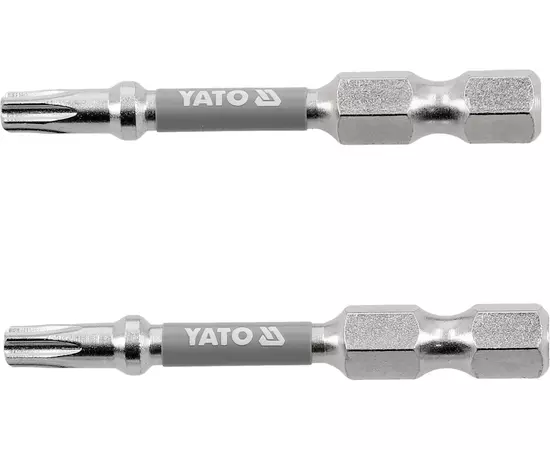 Насадка викруткова YATO; "TORX" T20 х 50 мм. шпиндель 6-гран- 1/4", покрита нікелем, 2 шт.[10], фото  | SNABZHENIE.com.ua