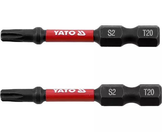 Насадка викруткова ударна YATO: "TORX" T20 х 50 мм. шпиндель 6-гран- 1/4", 2 шт.[10], фото  | SNABZHENIE.com.ua