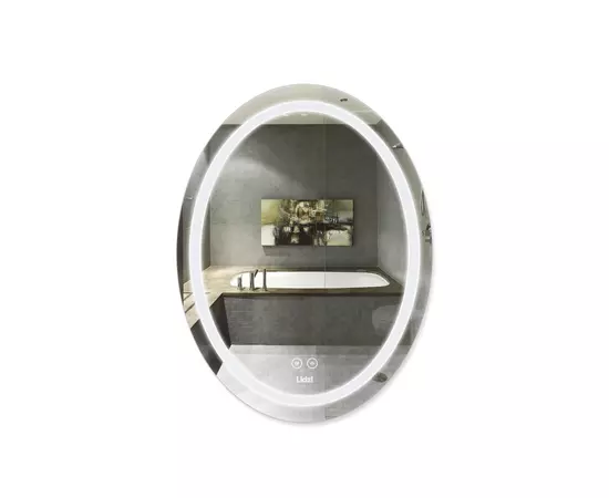 Зеркало Lidz Vida 700х500 с LED-подсветкой Touch, с антизапотеванием, с диммером, рег. яркости LD78LF5070, фото  | SNABZHENIE.com.ua