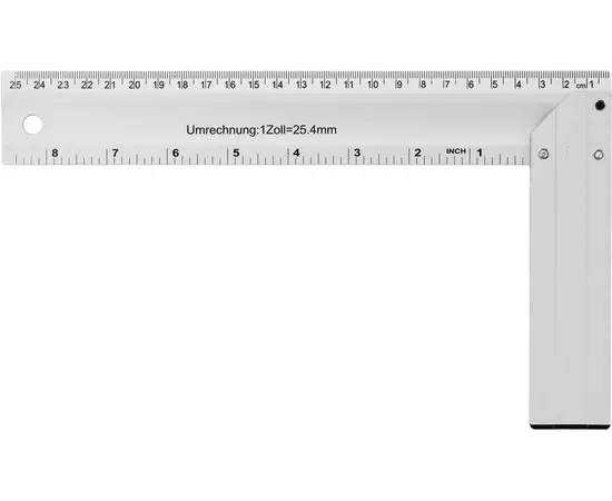 Куточок столярний VOREL L = 250 мм. алюмінієвий (VO-18360), фото  | SNABZHENIE.com.ua
