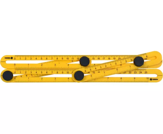 Шаблон - лінійка VOREL для перенесення вимірювань, 310 х 175 х 25 мм (VO-18470), фото  | SNABZHENIE.com.ua