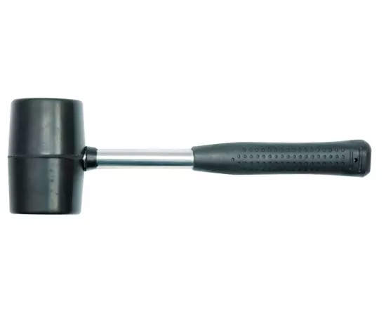 Молоток резиновый VOREL с металлической ручкой, 76 мм, m = 1 кг (VO-33927), фото  | SNABZHENIE.com.ua