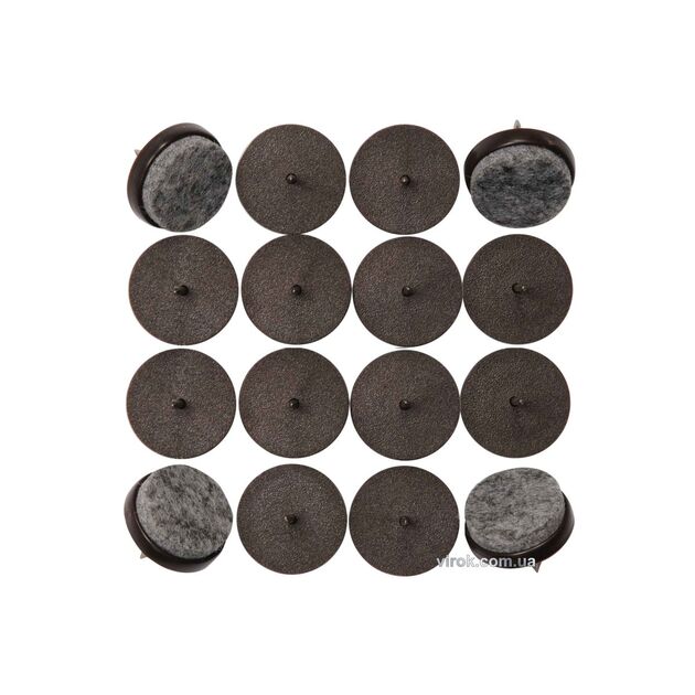 Прокладки пластикові фільцеві на цвях VOREL, 17мм, набір 16шт [16/288], фото  | SNABZHENIE.com.ua