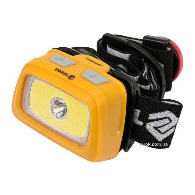 Налобный фонарь VOREL XPE CREE+COB LED, 3+3 Вт, 5 режимов, AAA батареи, фото  | SNABZHENIE.com.ua