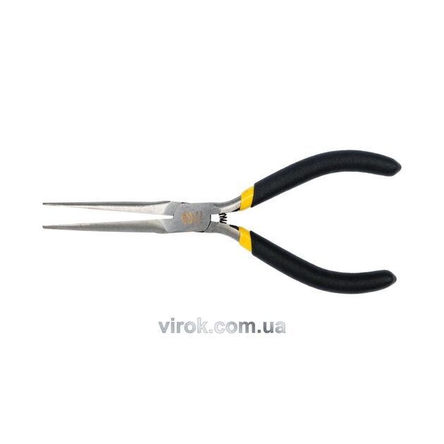 Щипці VOREL тонкогубці міні, прямі, 150 мм, ізол. ручки, фото  | SNABZHENIE.com.ua